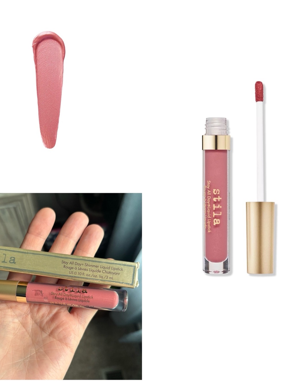 Stila Shimmer stay all day Liquid Lipstick - Dusty Rose Patricia Shimmer